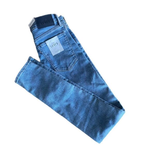 Levi’s Made & Crafted Silver High Skinny 2 Tone Jeans - Picture 2 of 7